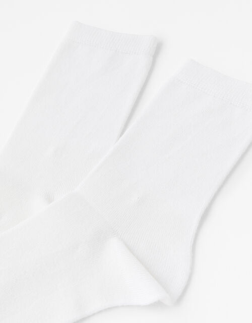 Super-Soft Bamboo Ankle Sock Multipack, White (WHITE), large