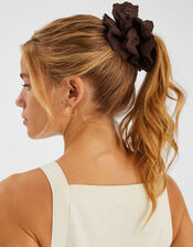 Frilly Broderie Hair Scrunchie, , large