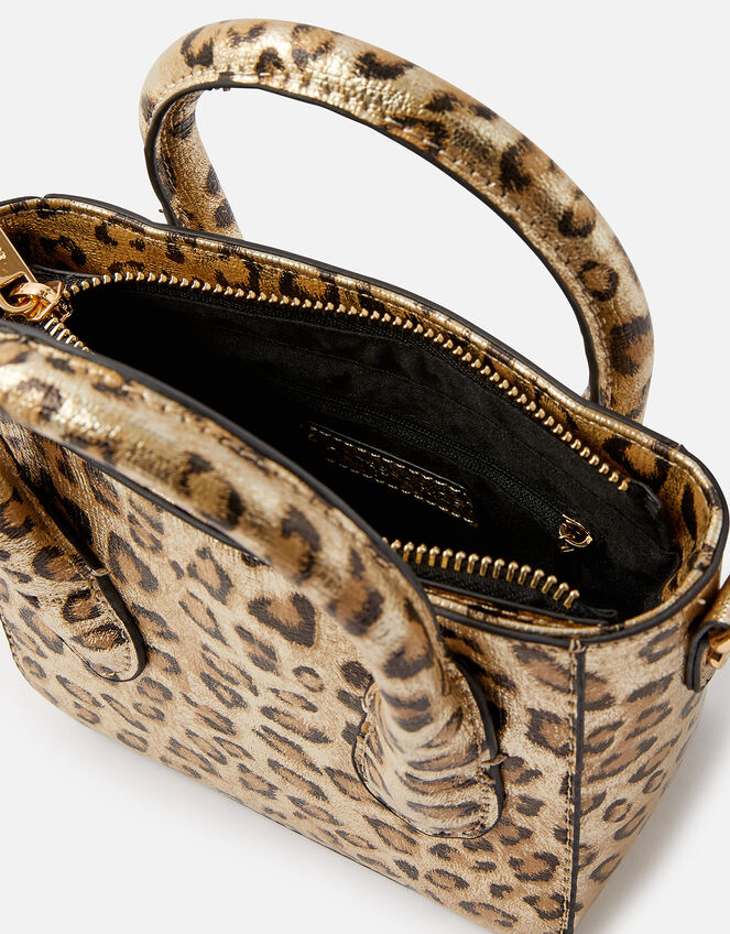 Mindy Leopard Handheld Bag, , large
