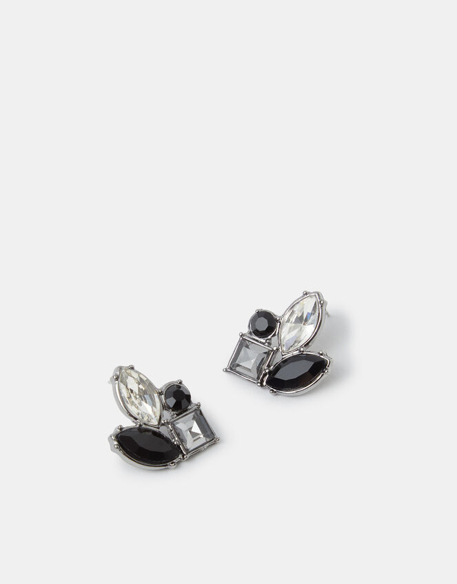 Gemstone Cluster Stud Earrings, , large