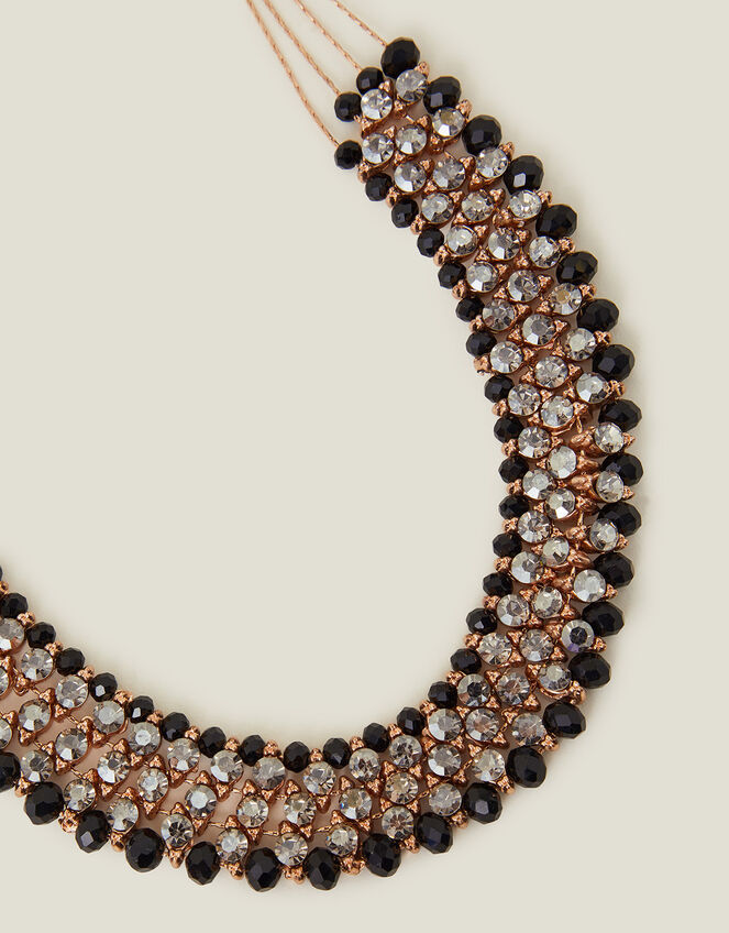 Sparkly Multirow Collar Necklace, , large