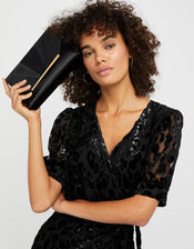 Louise Satin Clutch Bag, , large