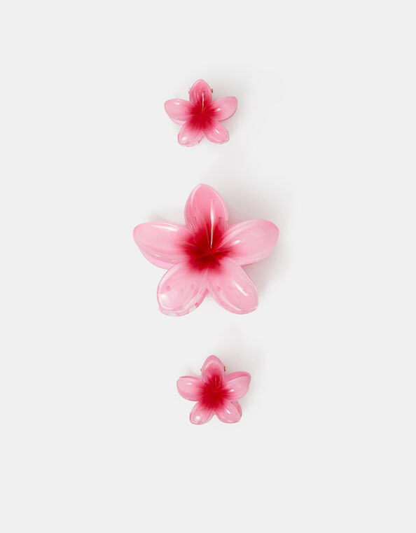 3-Pack Flower Claw Clips, , large
