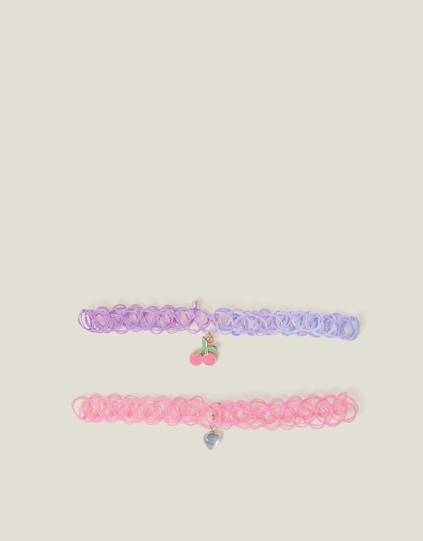 2-Pack Girls Fruit Choker Necklaces, , large
