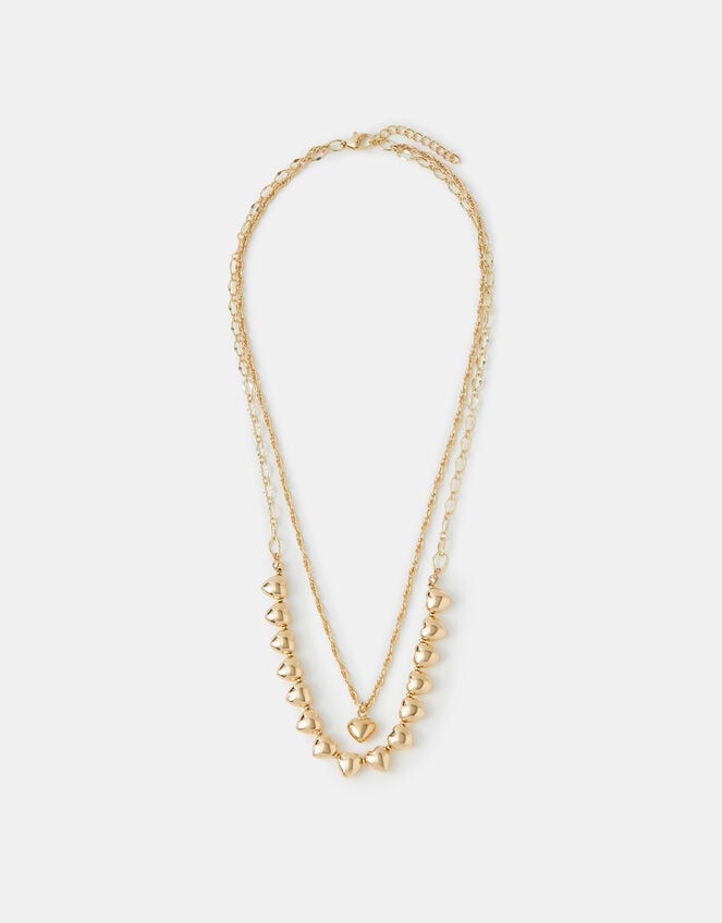 2-Pack Heart Pendant Necklaces, , large