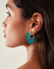 Sequin Fan Earrings, , large