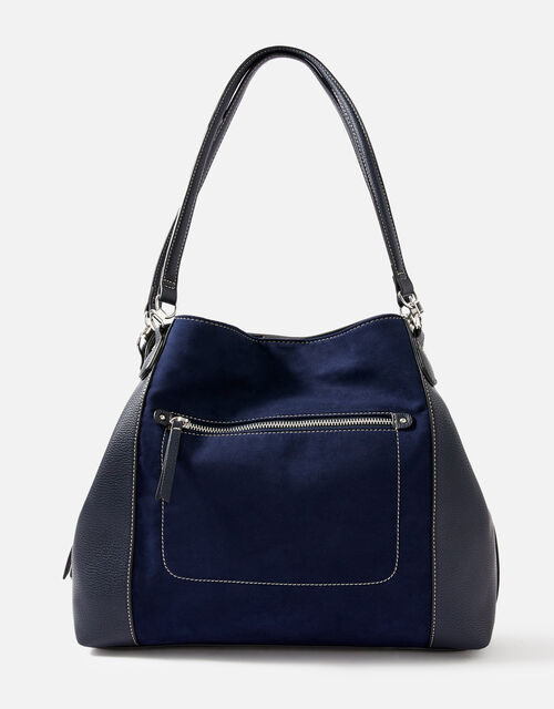 Brooklyn Casual Shoulder Bag, Blue (NAVY), large