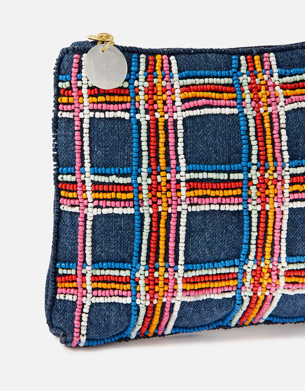 Beaded Check Pouch, , large
