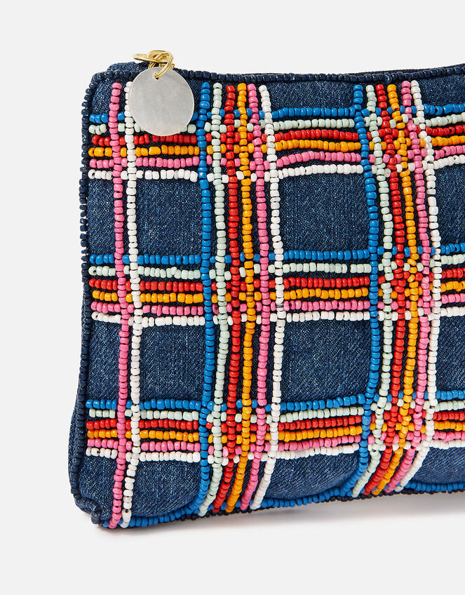Beaded Check Pouch, , large