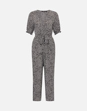 Ditsy Wrap Jumpsuit in LENZING™ ECOVERO™, Multi (BRIGHTS-MULTI), large