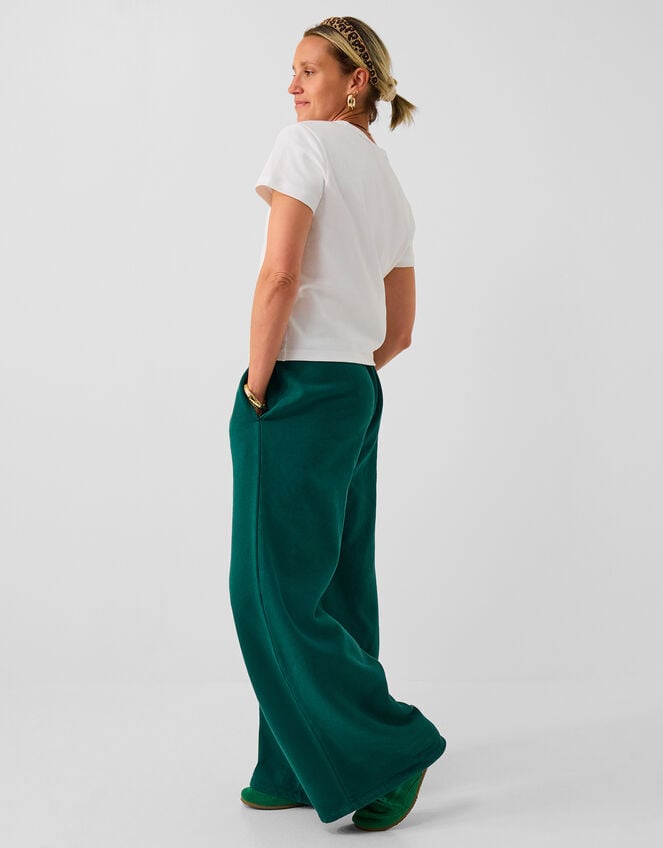 Accessorize x Good Manners Wide Leg Joggers, Green (GREEN), large