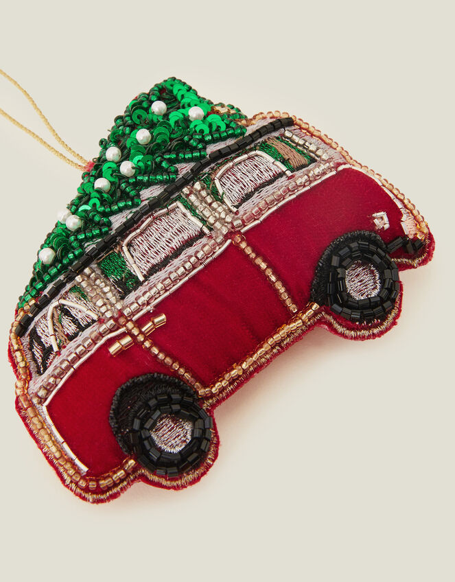 Embellished Campervan Hanging Decoration, , large
