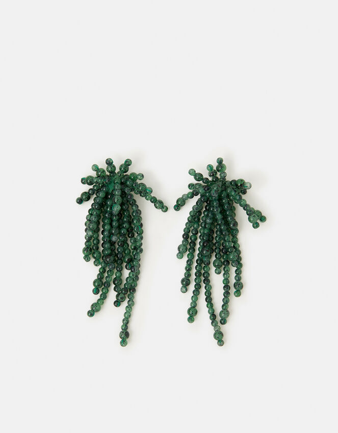 Statement Bead Drop Earrings, , large