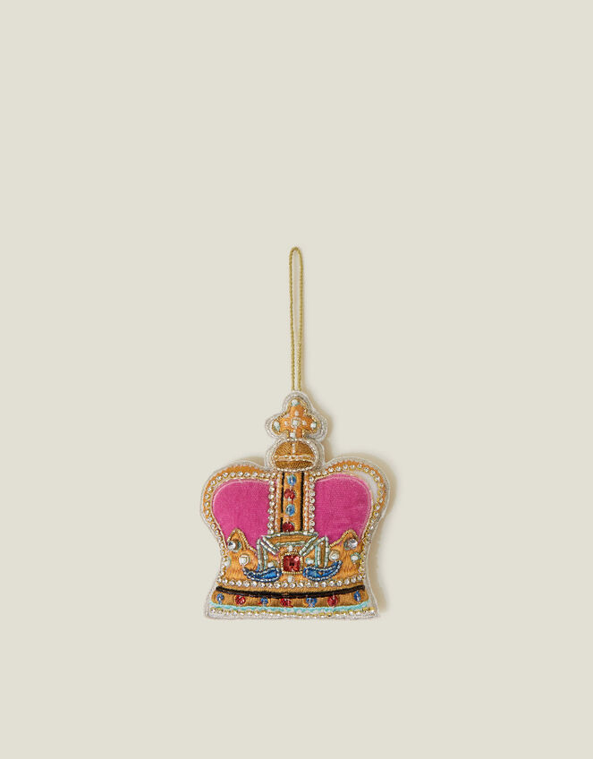 Embellished Crown Christmas Tree Decoration, , large
