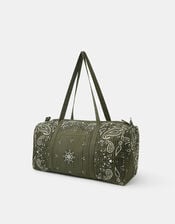 Quilted Paisley Weekend Bag, , large