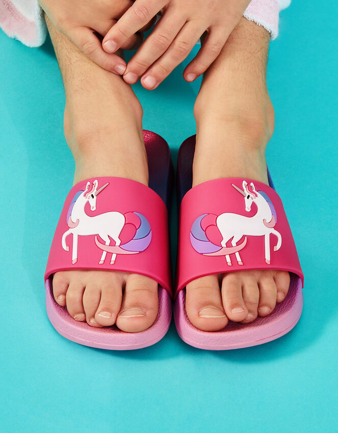 Unicorn Sliders, Pink (PINK), large