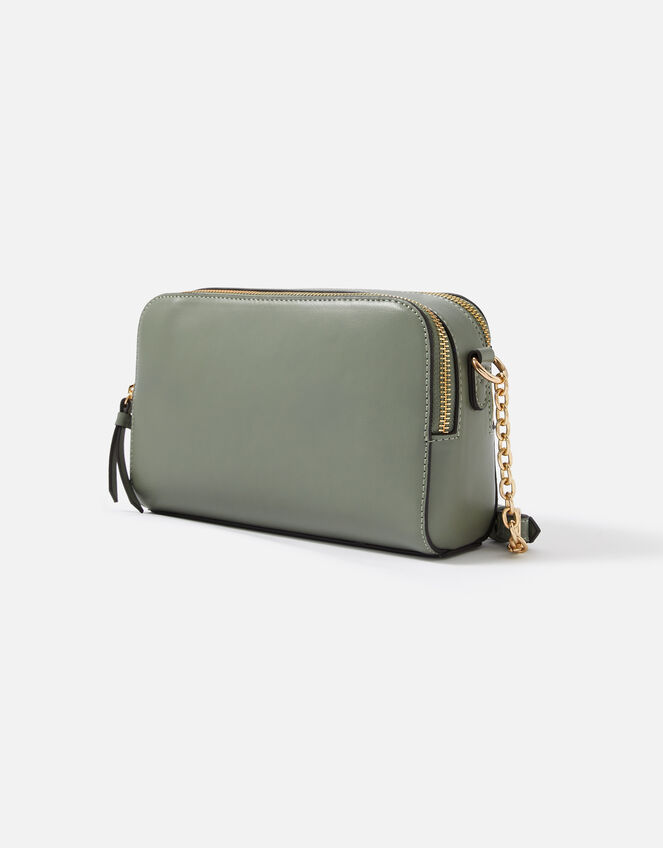Leona Lock Cross-Body Bag, Green (GREEN), large