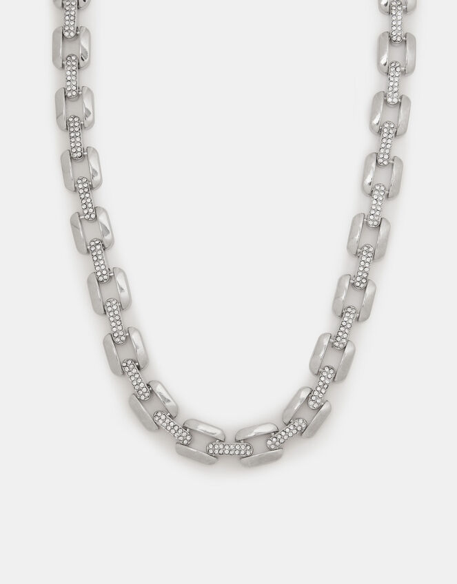 Chunky Diamant&eacute; Chain Necklace, , large