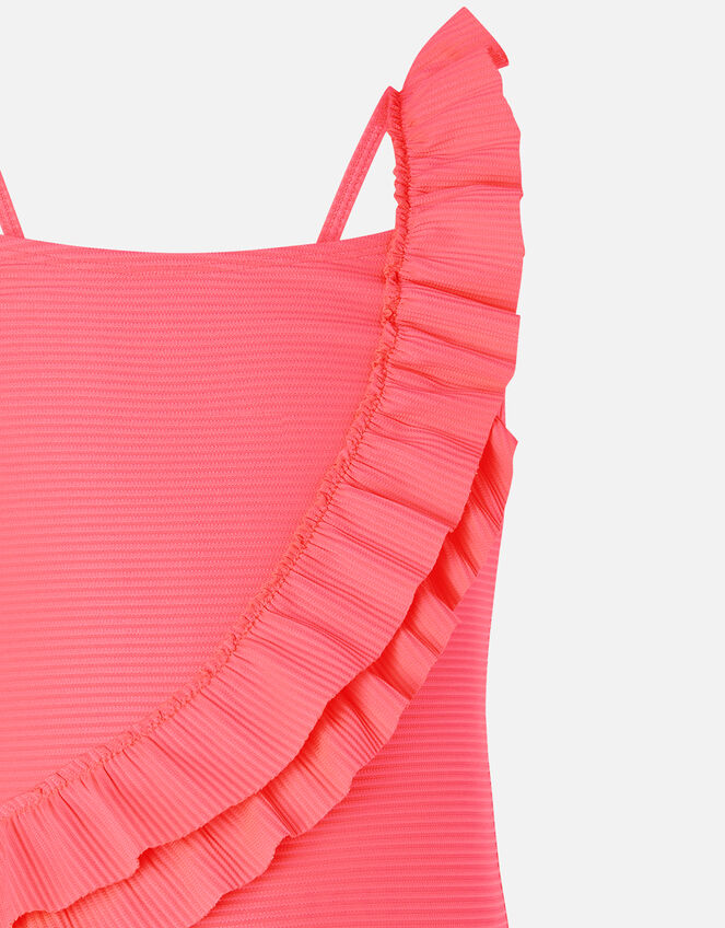 Neon Frill Swimsuit, Pink (PINK), large