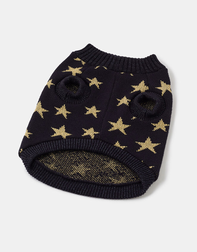 Starry Night Dog Jumper, Blue (NAVY), large