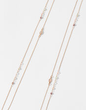 Rose Gold-Plated Sparkle Rope Necklace, , large