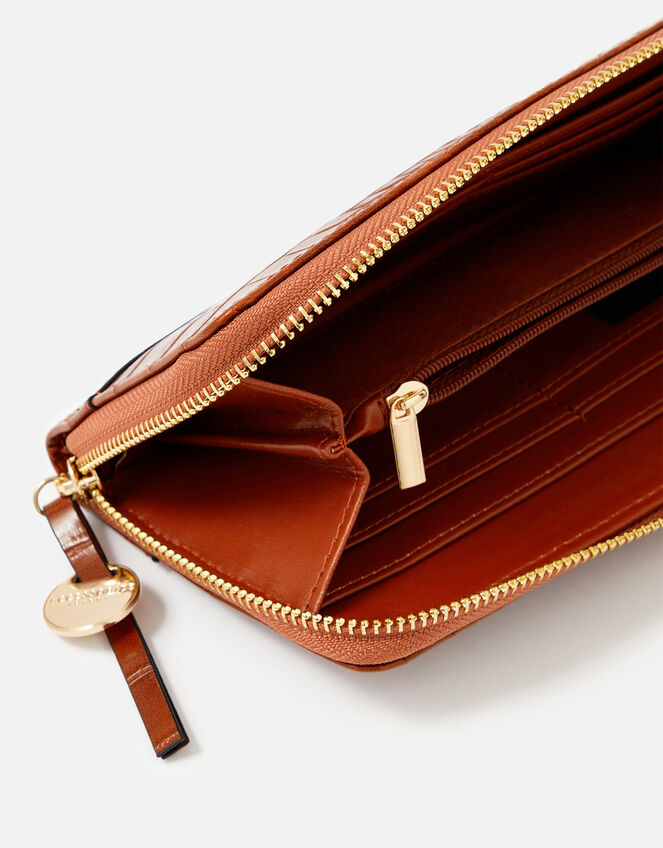 Large Zip Around Wallet, Tan (TAN), large