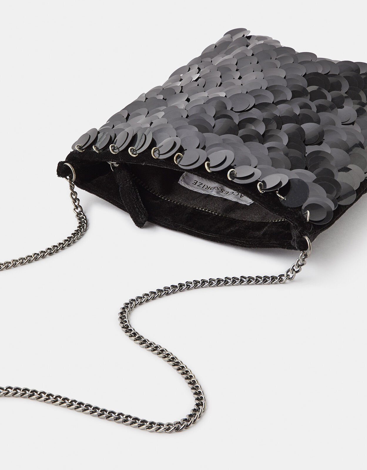 Black sequin crossbody bag clearance