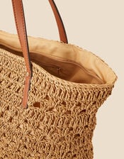 Classic Raffia Tote Bag, , large
