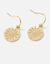 Star Coin Short Drop Earrings, , large