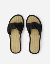 Knot Seagrass Sliders, Black (BLACK), large