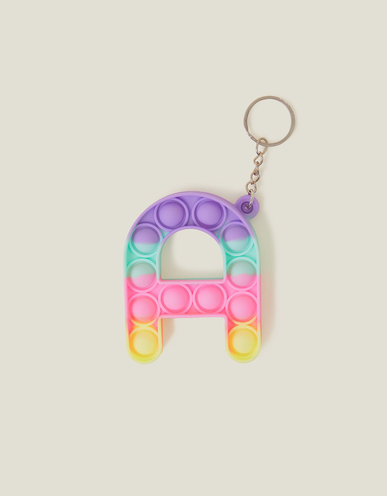 Girls Initial Push Popper Keyring
