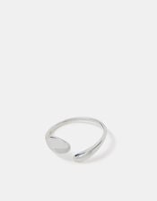 Sterling Silver Adjustable Molten Ring, , large