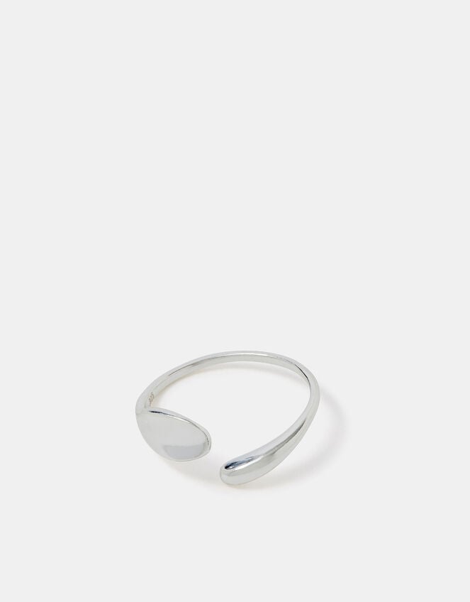 Sterling Silver Adjustable Molten Ring, , large