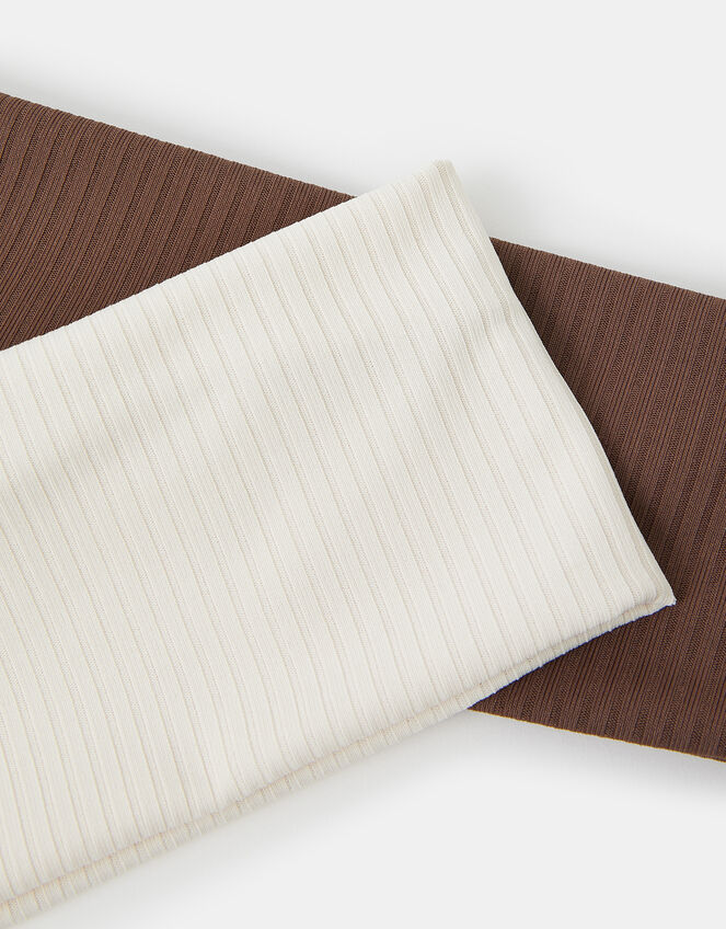 2-Pack Ribbed Bando Headbands, , large