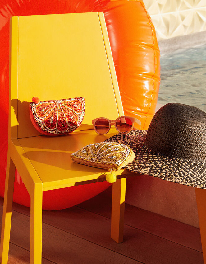 Milos Floppy Hat, Black (BLACK/WHITE), large