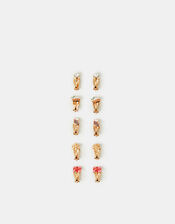 5-Pack Girls Christmas Clip-On Earring Set, , large