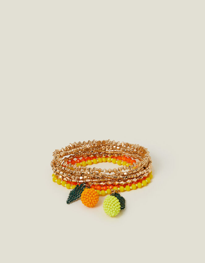 Beaded Fruit Stretch Bracelets, , large