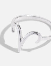 Sterling Silver Zodiac Aries Ring, Silver (ST SILVER), large