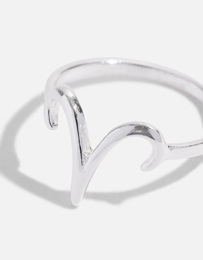 Sterling Silver Zodiac Aries Ring, Silver (ST SILVER), large