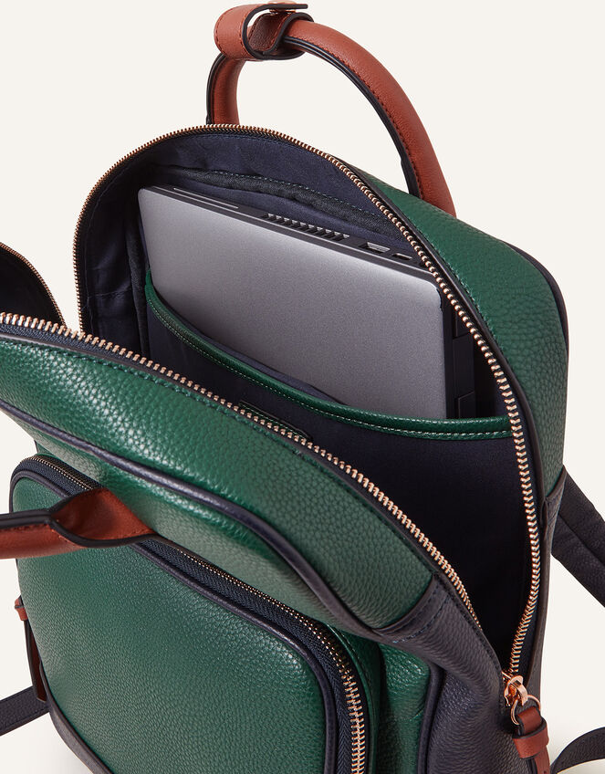 Pocket Top Handle Backpack, Green (GREEN), large
