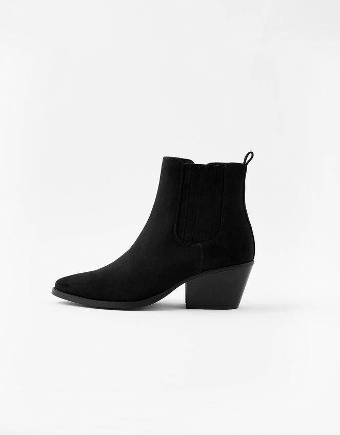 Western Boots, Black (BLACK), large