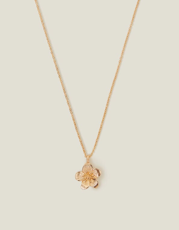 Flower Pendant Necklace, , large