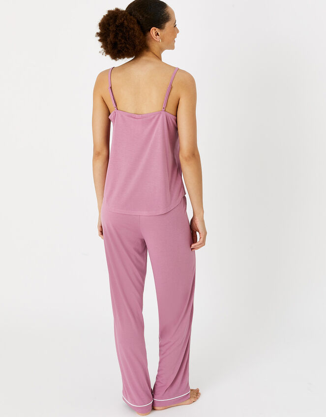 Jersey Vest Piping Pyjama Set, Pink (PINK), large