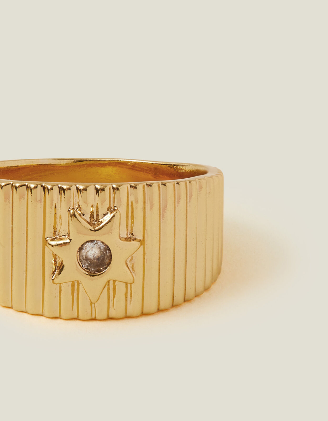 Accessorize gold plated rings discount
