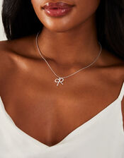 Bow Pendant Necklace , , large