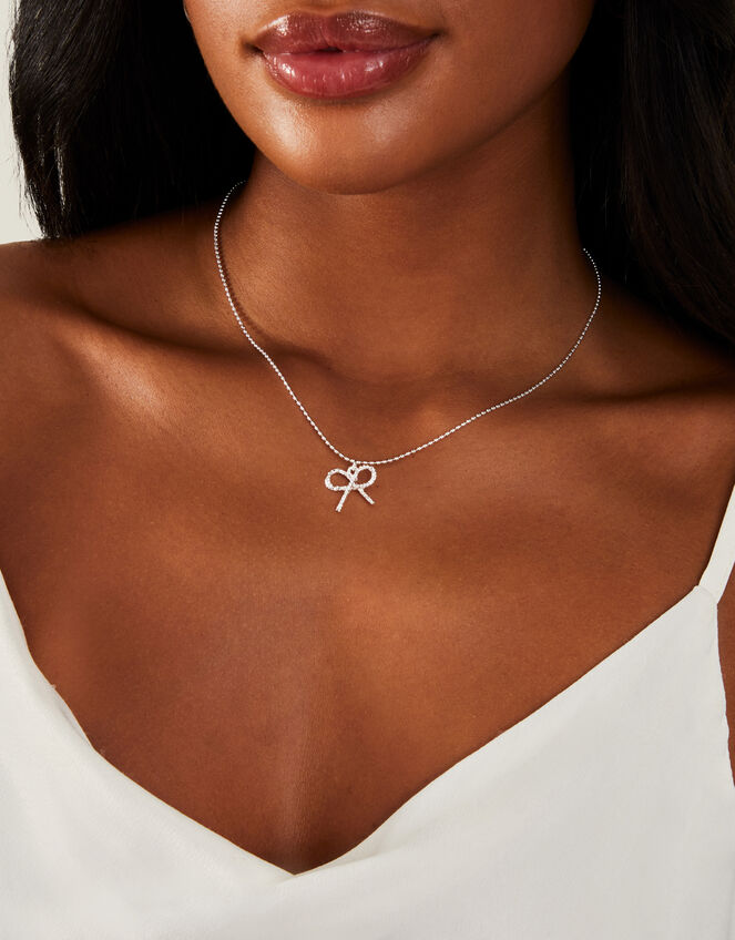 Bow Pendant Necklace , , large
