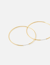 14ct Gold-Plated Hoop Earrings, , large