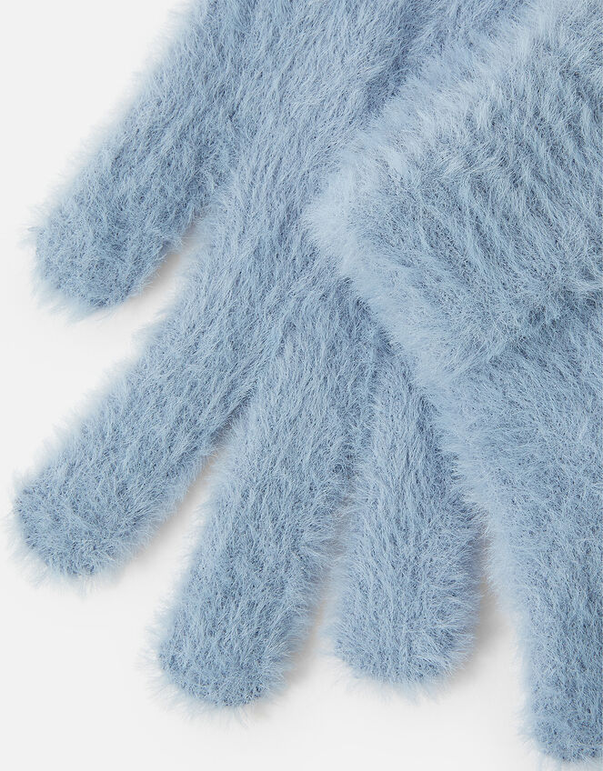 Fluffy Super-Stretchy Gloves Set of Two, , large