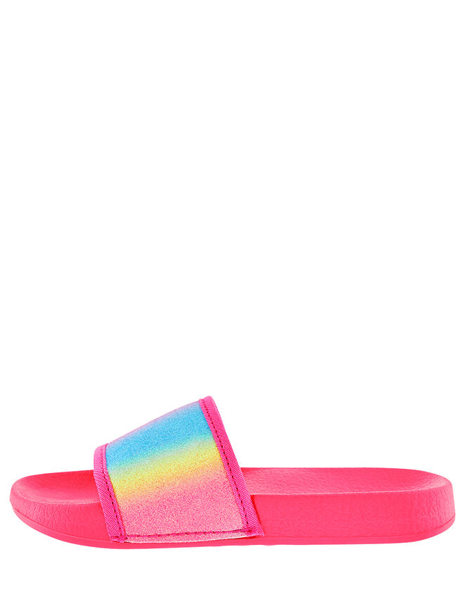 Glitter Rainbow Sliders, Pink (PINK), large