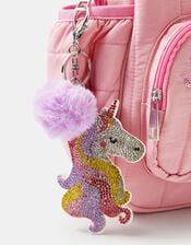 Girls Diamant&eacute; Unicorn Bag Charm, , large